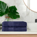 Turkish Cotton Absorbent Solid 2-Piece Ultra-Plush Bath Towel Set - Crown Blue