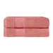 Turkish Cotton Absorbent Solid 2-Piece Ultra-Plush Bath Towel Set - Coral