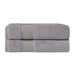 Turkish Cotton Absorbent Solid 2-Piece Ultra-Plush Bath Towel Set - Gray
