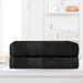 Turkish Cotton Absorbent Ultra-Plush Solid 2 Piece Bath Sheet Set - Black