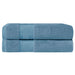 Turkish Cotton Absorbent Ultra-Plush Solid 2 Piece Bath Sheet Set - Denim Blue
