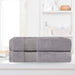 Turkish Cotton Absorbent Ultra-Plush Solid 2 Piece Bath Sheet Set - Gray