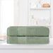 Turkish Cotton Absorbent Ultra-Plush Solid 2 Piece Bath Sheet Set - Olive Green