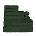 Ultra Soft Cotton Absorbent Solid Assorted 8 Piece Towel Set - Forrest Green
