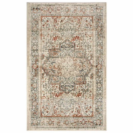 Lucida Traditional Tribal Floral Indoor Area Rug - Ivory