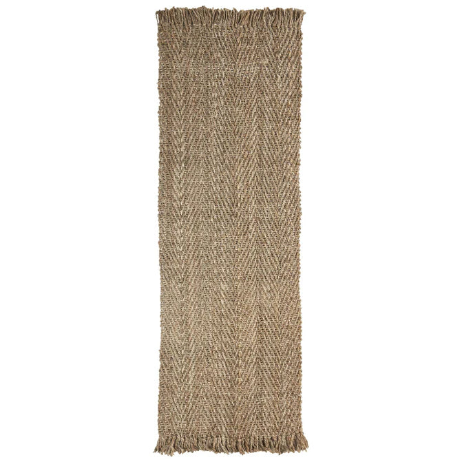 Natural Braided Jute Fringe Indoor Area Rug