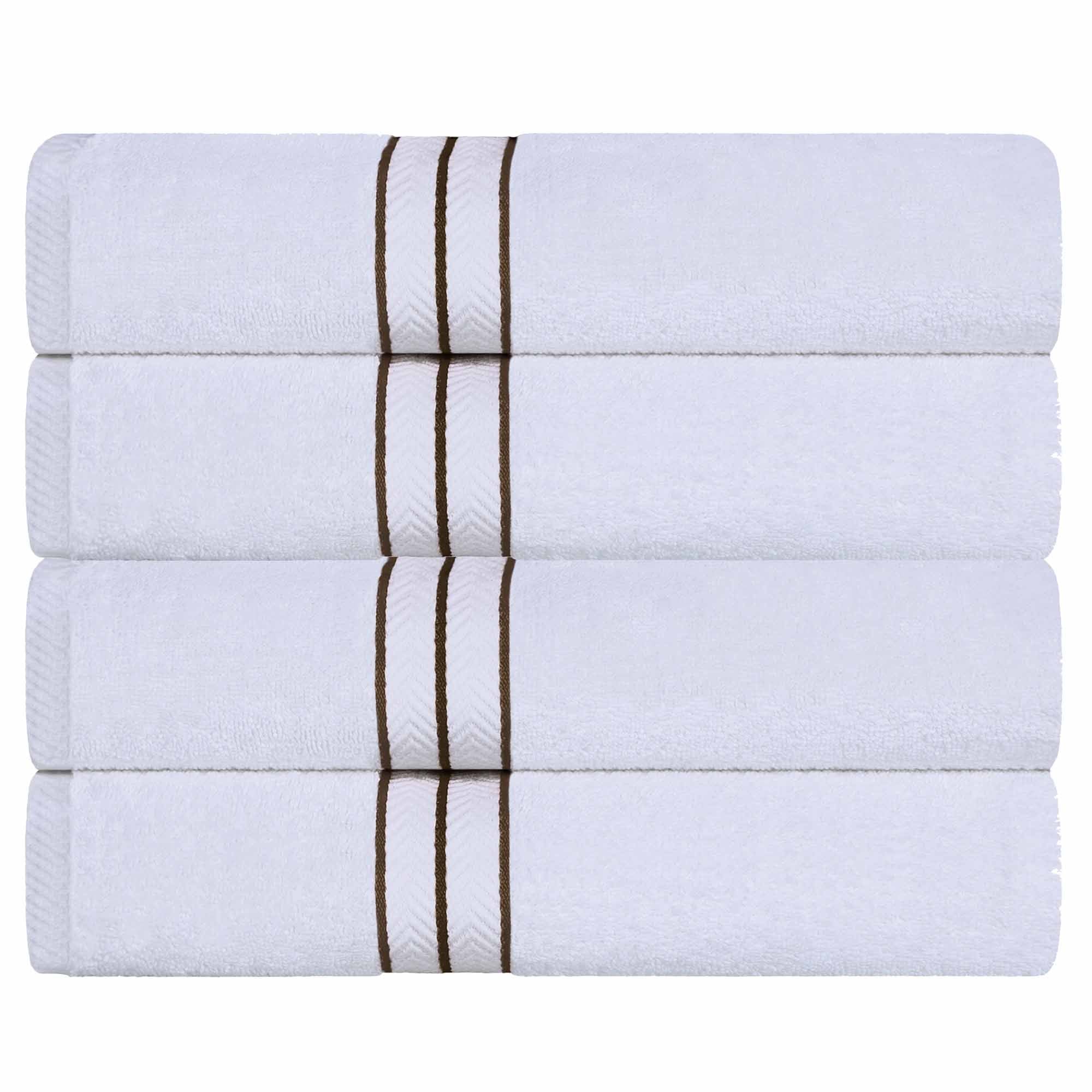 Turkish Cotton Ultra Plush Solid Absorbent 4 Piece Bath Towel Set - Blue Nile Mills