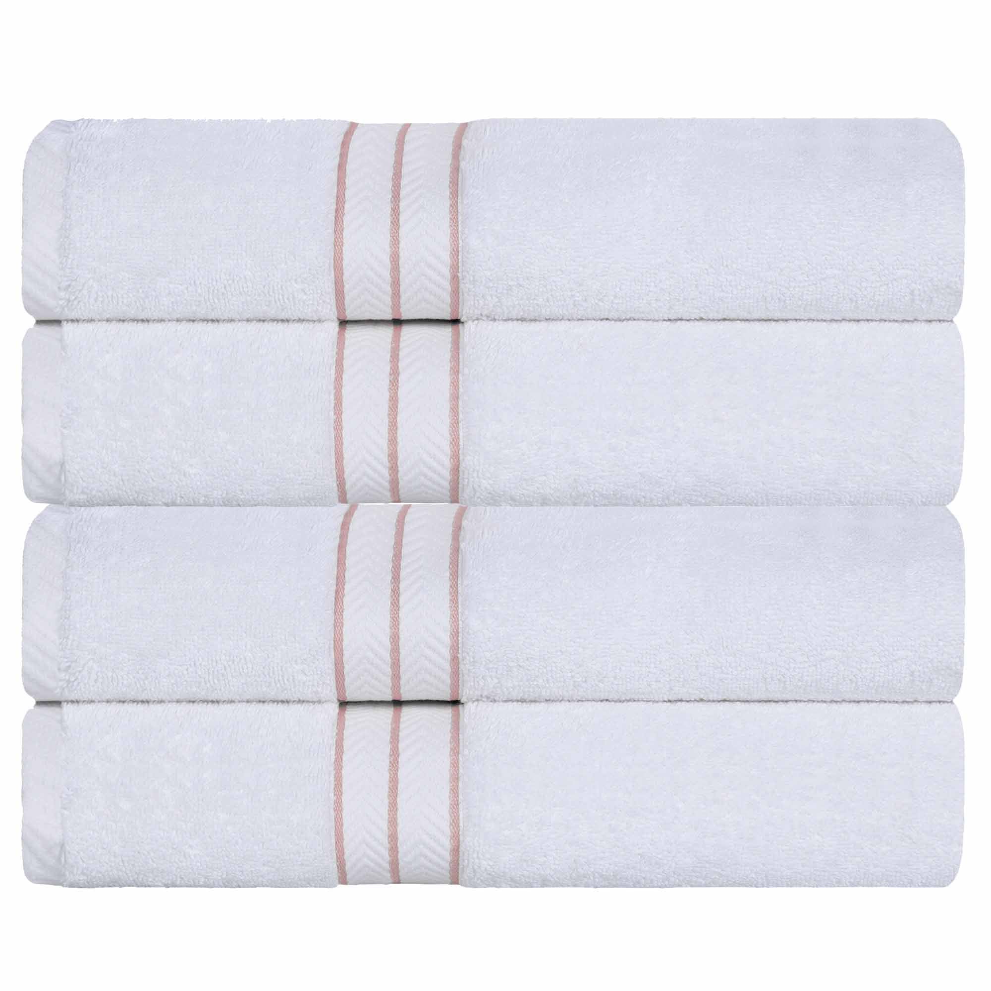 Turkish Cotton Ultra Plush Solid Absorbent 4 Piece Bath Towel Set - Blue Nile Mills