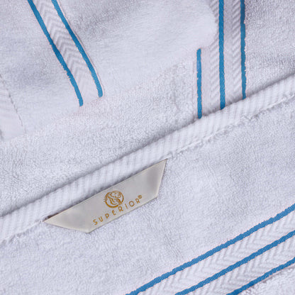 Turkish Cotton Ultra Plush Solid Absorbent 4 Piece Bath Towel Set - Blue Nile Mills