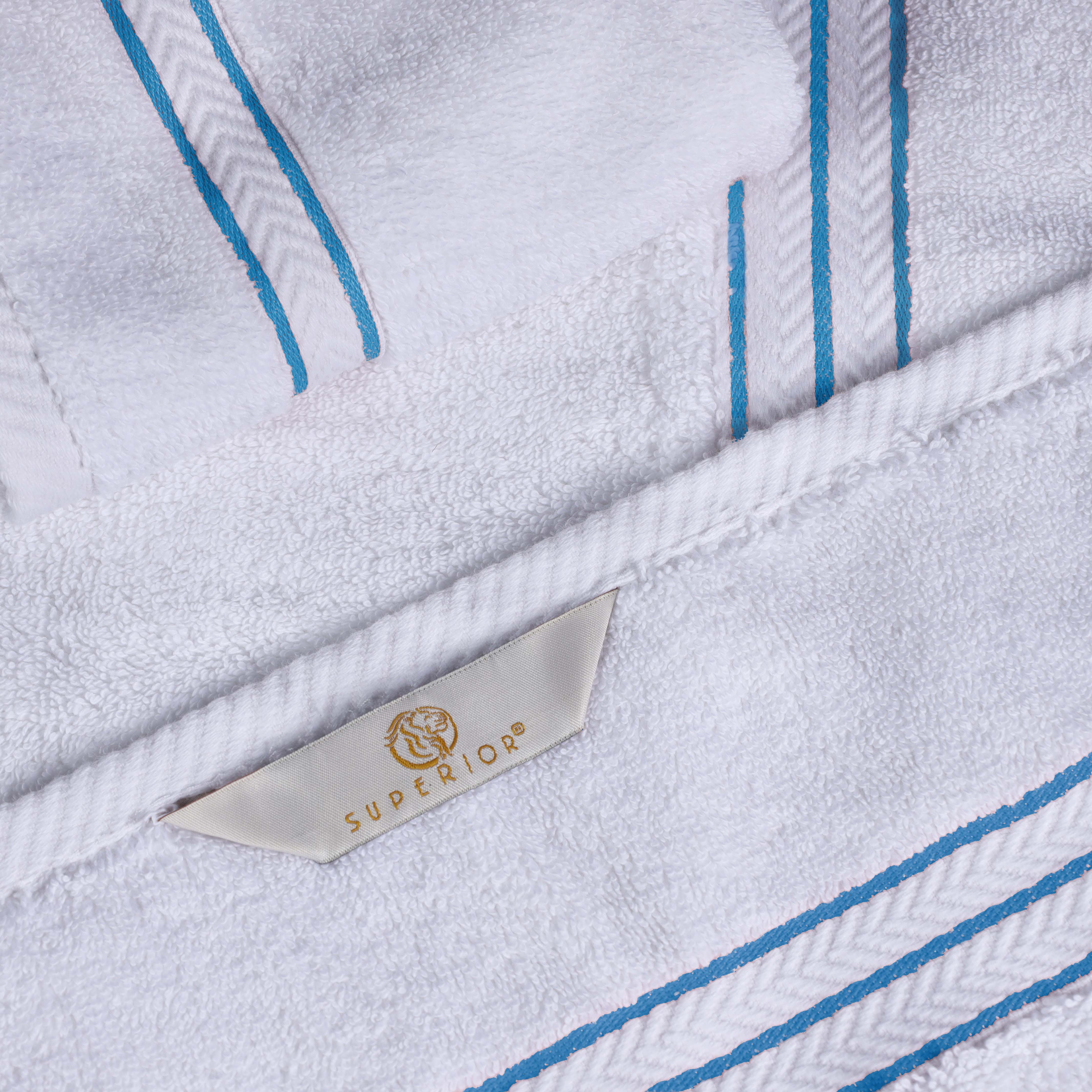 Turkish Cotton Ultra Plush Solid Absorbent 4 Piece Bath Towel Set - Blue Nile Mills