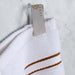 Turkish Cotton Ultra Plush Solid Absorbent 2 Piece Bath Towel Set - White/Toast