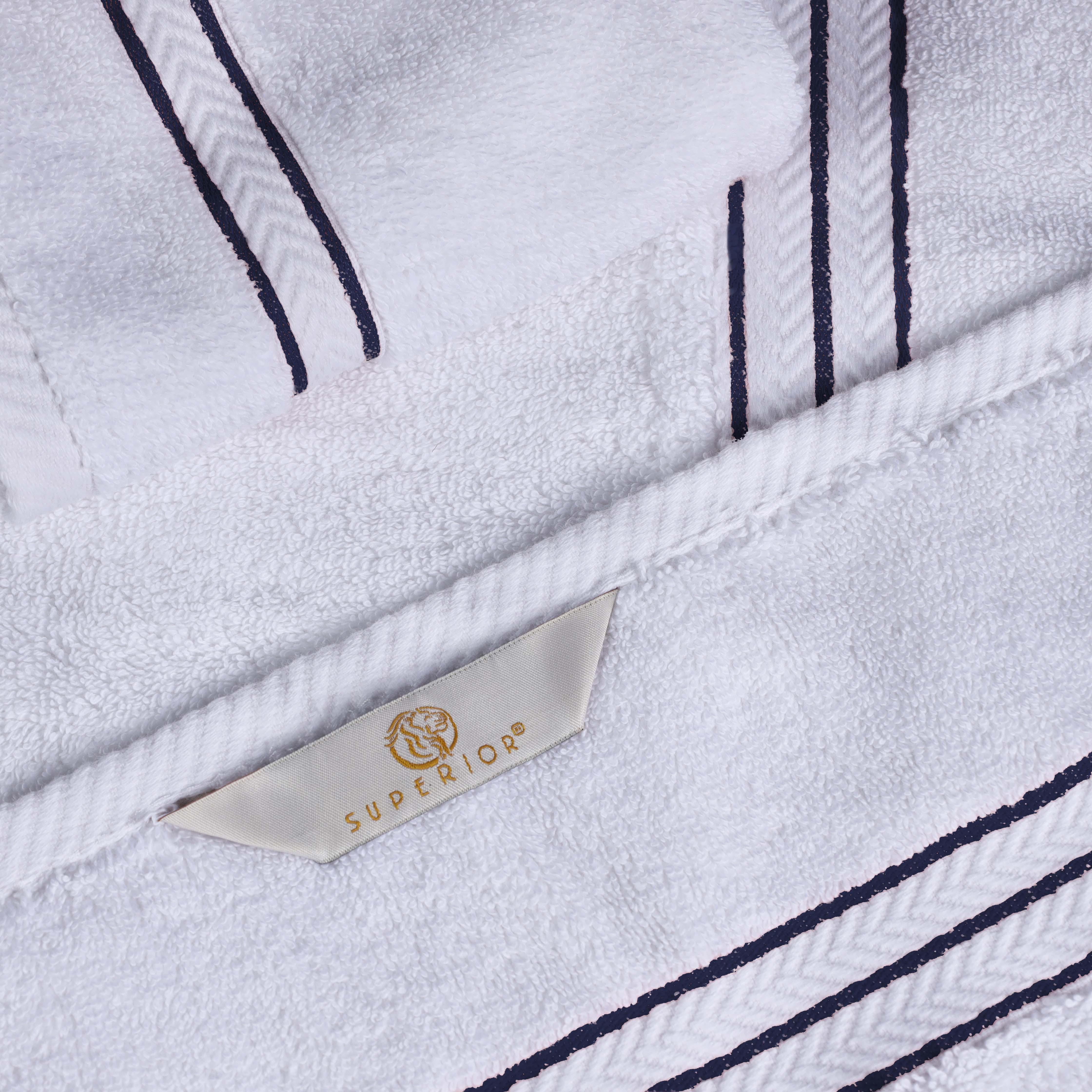 Turkish Cotton Ultra Plush Solid Absorbent 4 Piece Bath Towel Set - Blue Nile Mills