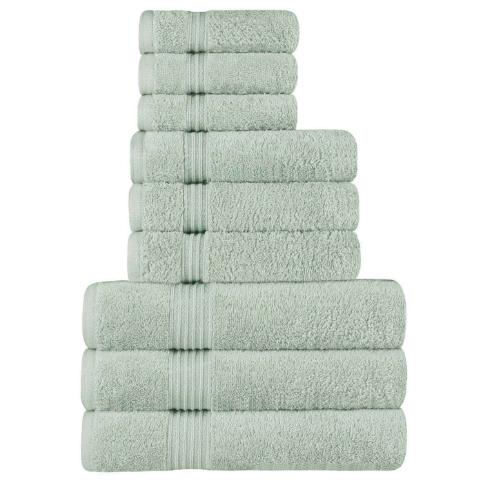 Egyptian Cotton Highly Absorbent Solid 9-Piece Ultra Soft Towel Set