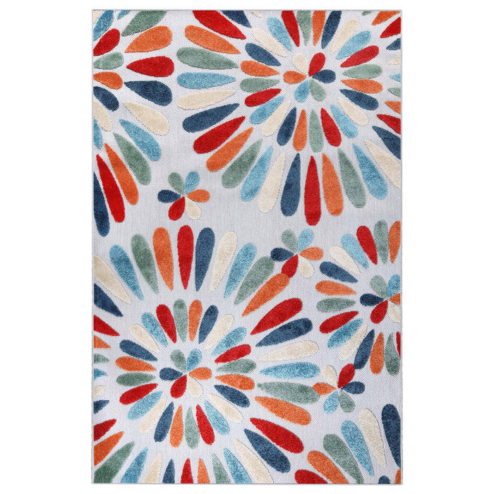 Marigold Oversized Floral Indoor Outdoor Area Rug