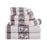 Athens Cotton Greek Scroll and Floral 8 Piece Assorted Towel Set - Ivory/ Chocolate