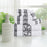 Athens Cotton Greek Scroll and Floral 8 Piece Assorted Towel Set - White/ Black