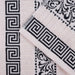 Athens Cotton Greek Scroll and Floral 8 Piece Assorted Towel Set Ivory/Black