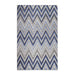 Acacia Geometric Zigzag Modern Indoor/Outdoor Area Rug or Runner - Grey