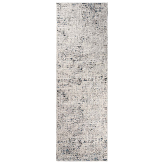 Acer Modern Distressed Abstract Indoor Area Rug Or Runner Rug - Blue
