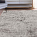 Acer Modern Distressed Abstract Indoor Area Rug Or Runner Rug - Charcoal