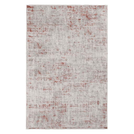 Acer Modern Distressed Abstract Indoor Area Rug Or Runner Rug - Rust