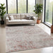 Acer Distressed Contemporary Abstract Modern Indoor Area Rug or Runner - Rust