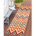 Acacia Geometric Zigzag Modern Indoor/Outdoor Area Rug or Runner - cream