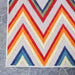 Acacia Geometric Zigzag Modern Indoor/Outdoor Area Rug or Runner - cream