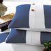 300 Thread Count Cotton Striped Duvet Cover Set - NavyBlue