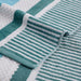 Cotton Striped Oversized 4 Piece Beach Towel Set - AeroBlue