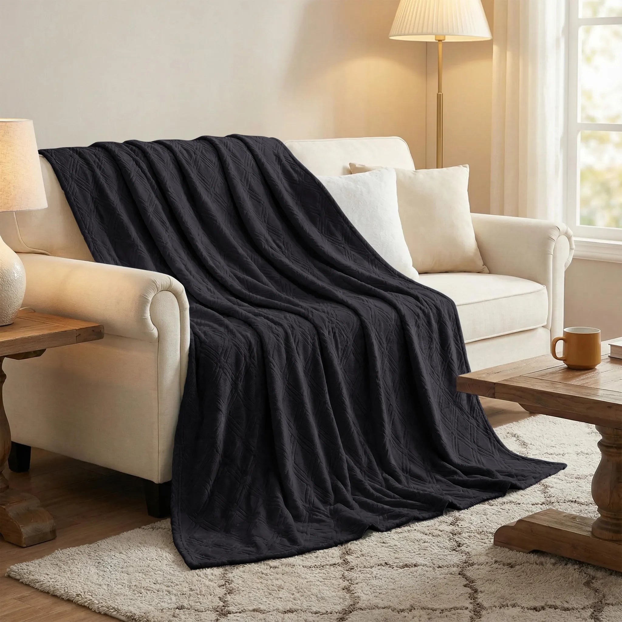 Alaska Diamond Plush Fleece Ultra-Soft Blanket