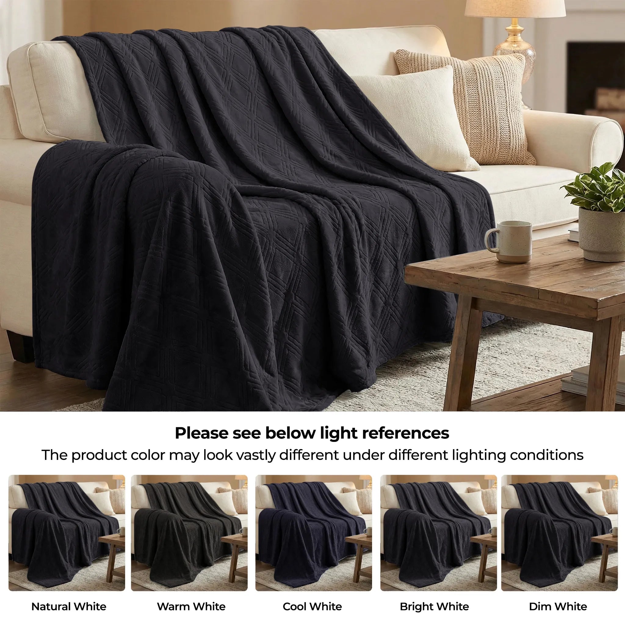 Alaska Diamond Plush Fleece Ultra-Soft Blanket