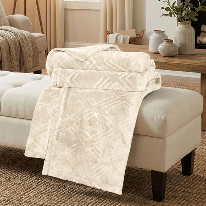 Alaska Diamond Plush Fleece Ultra-Soft Blanket