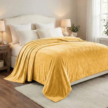 Alaska Diamond Plush Fleece Ultra-Soft Blanket