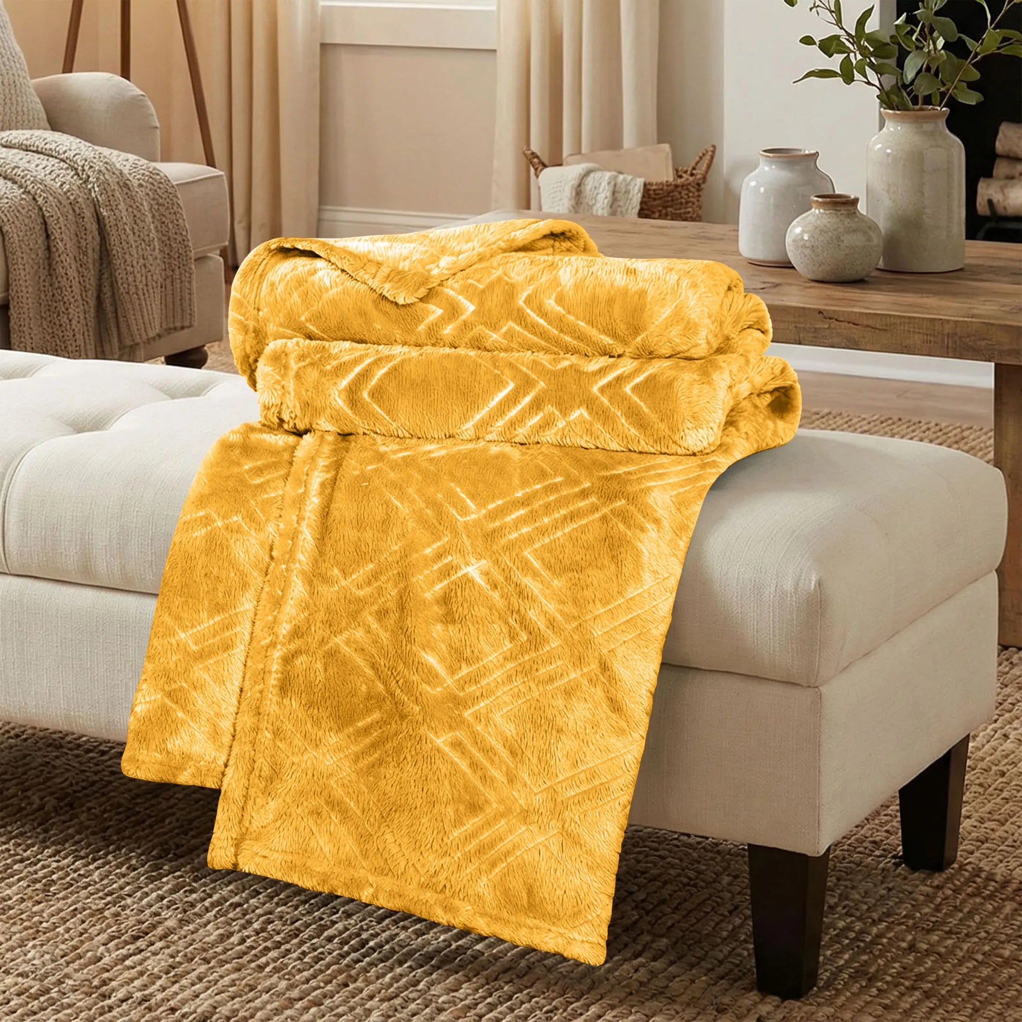 Alaska Diamond Plush Fleece Ultra-Soft Blanket
