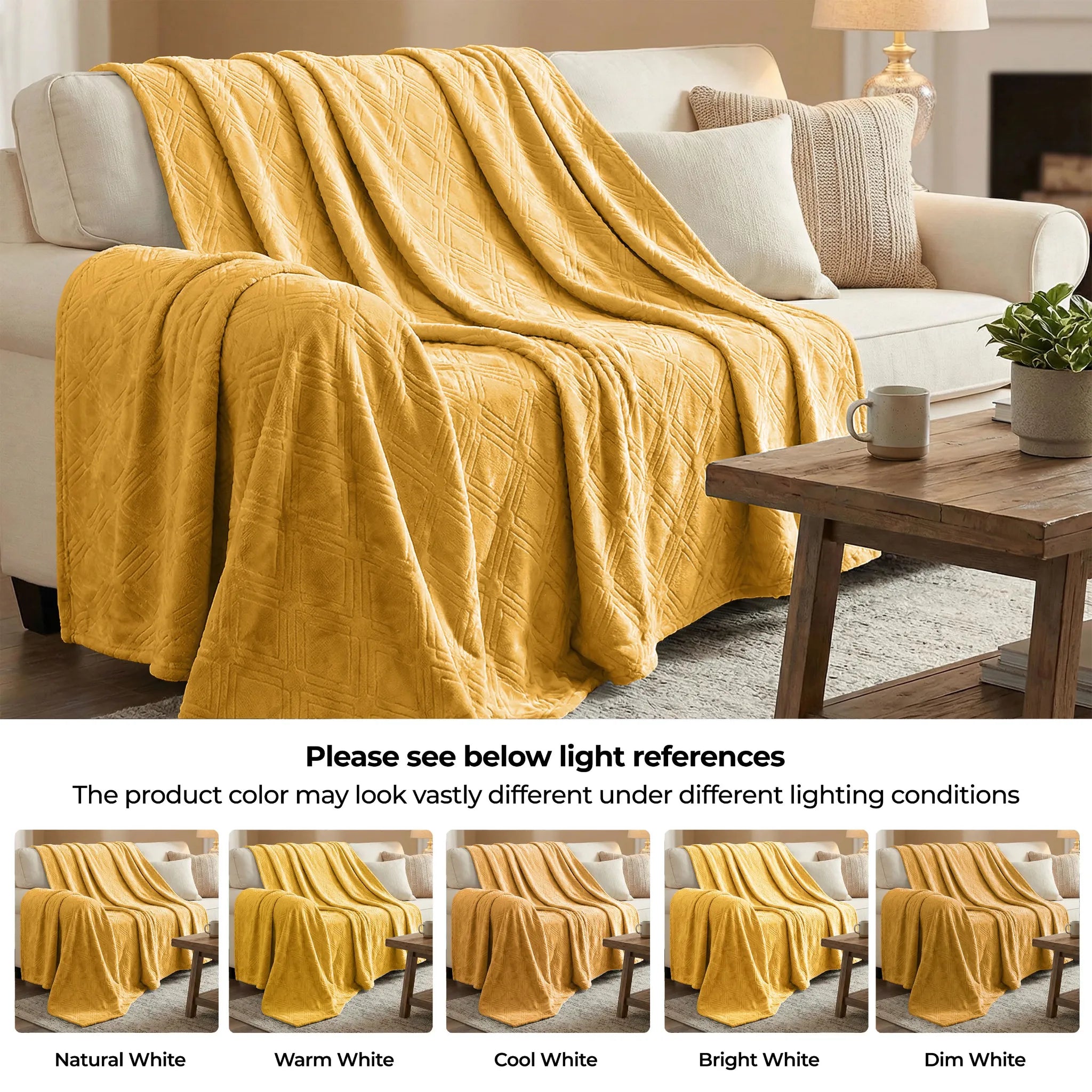 Alaska Diamond Plush Fleece Ultra-Soft Blanket