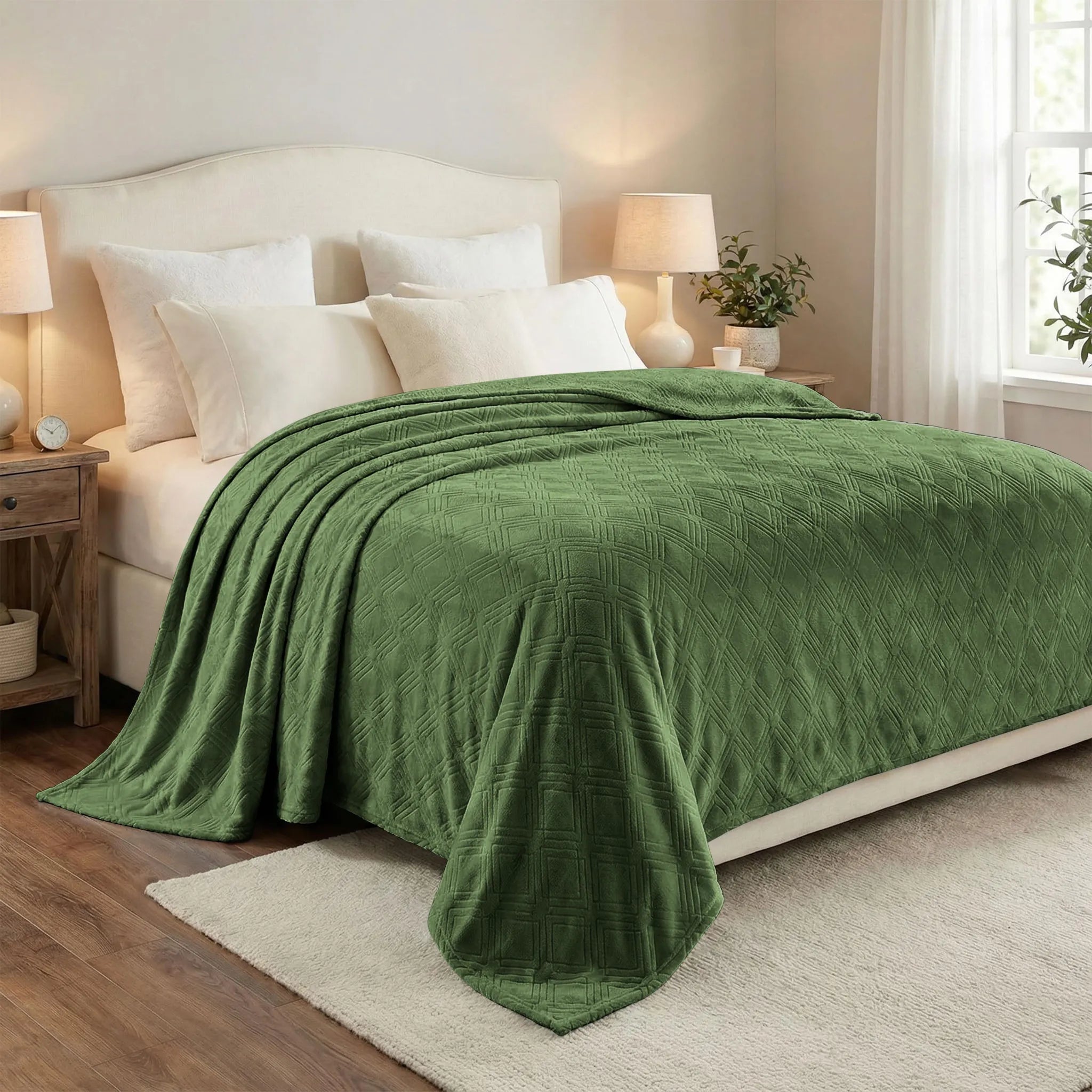 Alaska Diamond Plush Fleece Ultra-Soft Blanket