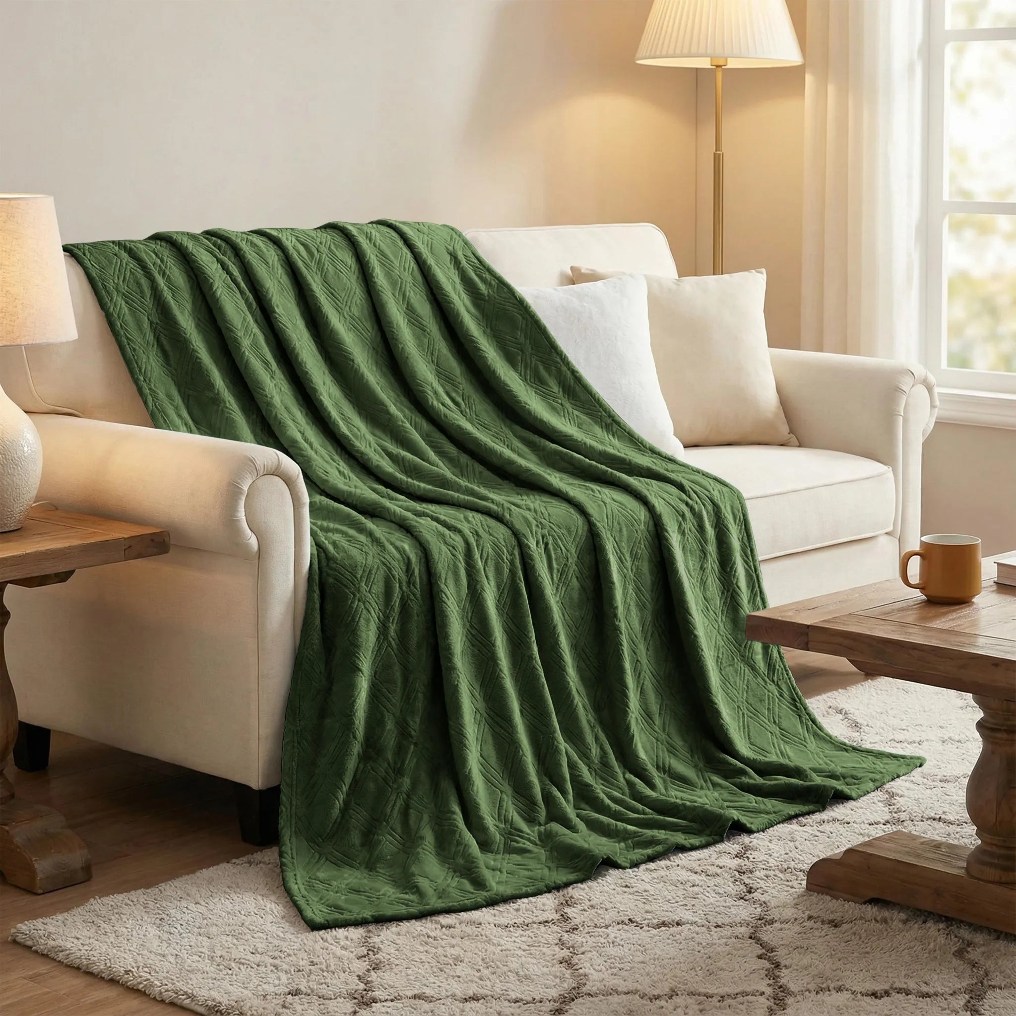 Alaska Diamond Plush Fleece Ultra-Soft Blanket