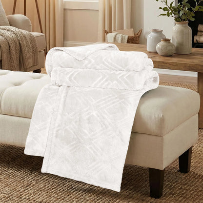 Alaska Diamond Plush Fleece Ultra-Soft Blanket