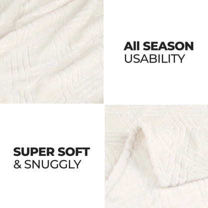 Alaska Diamond Plush Fleece Ultra-Soft Blanket