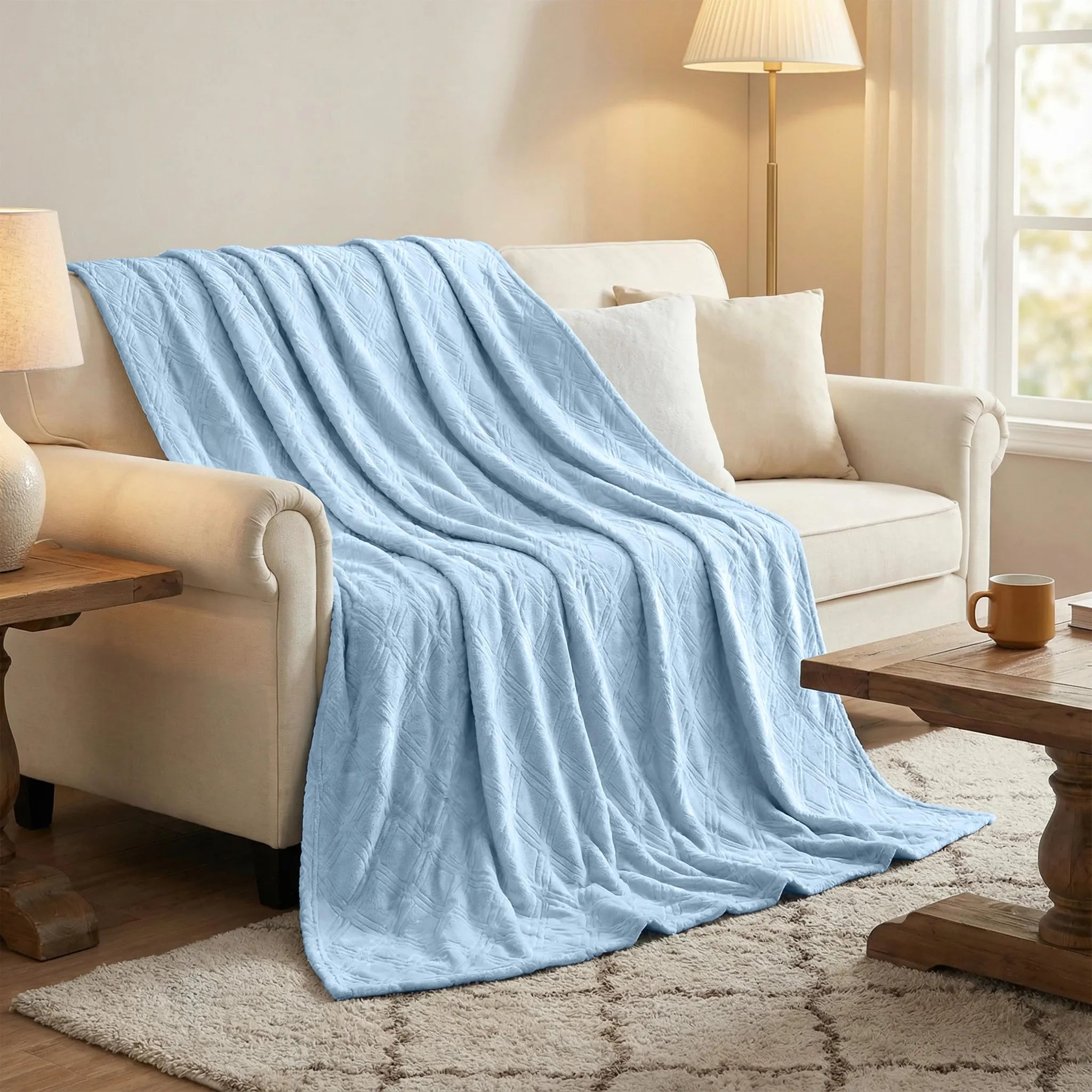 Alaska Diamond Plush Fleece Ultra-Soft Blanket