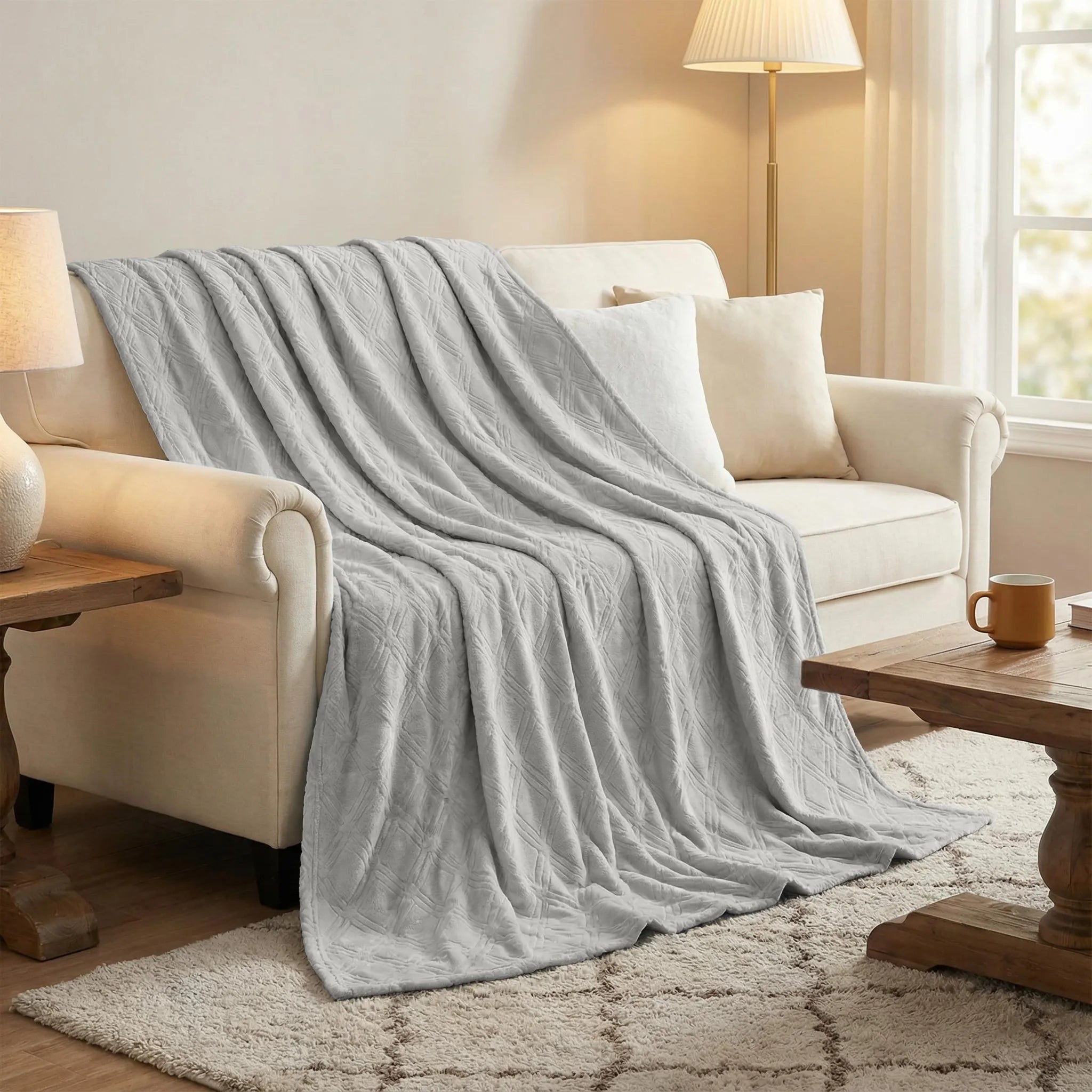 Alaska Diamond Plush Fleece Ultra-Soft Blanket