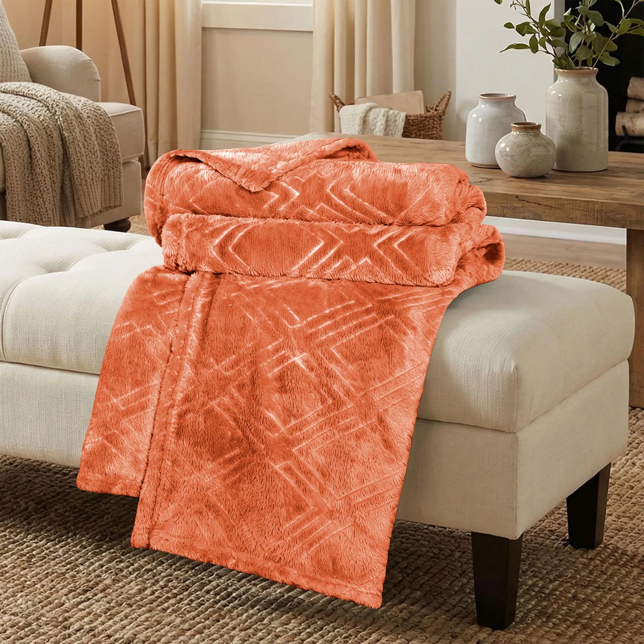 Alaska Diamond Plush Fleece Ultra-Soft Blanket