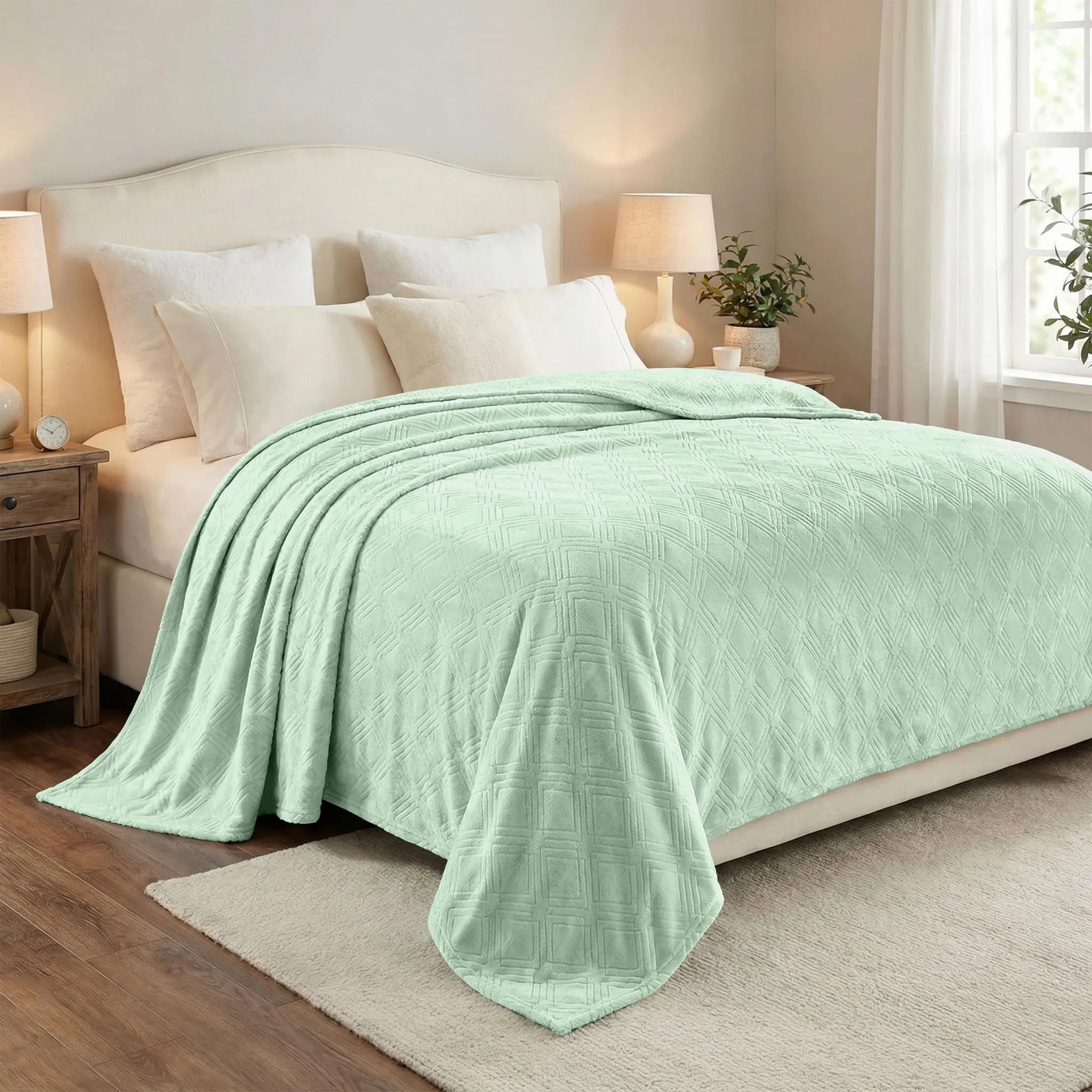 Alaska Diamond Plush Fleece Ultra-Soft Blanket