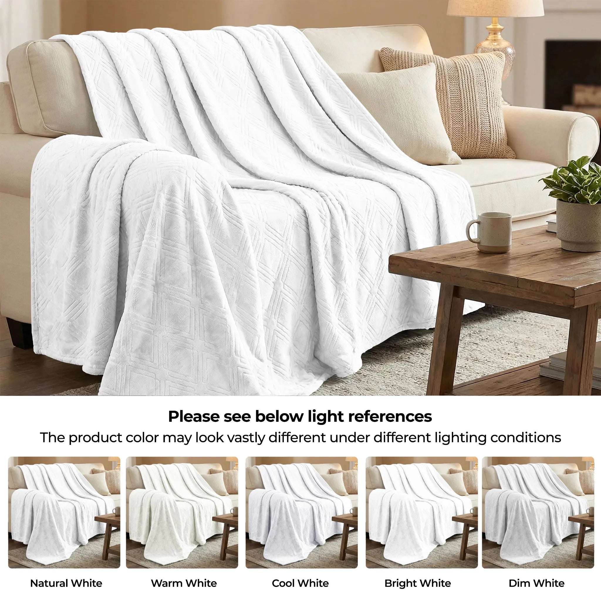 Alaska Diamond Plush Fleece Ultra-Soft Blanket