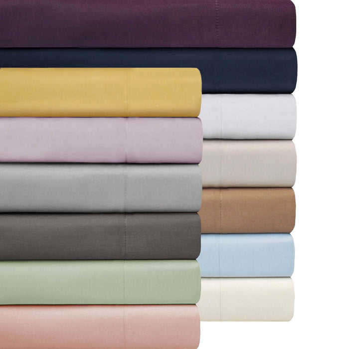 1000 Thread Count Cotton Blend Solid Duvet Cover Set 