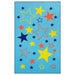 All-Star Non-Slip Kids Indoor Washable Area Rug - Blue