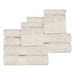 Atlas Cotton Plush Heavyweight Luxury 12 Piece Assorted Towel Set - Almond