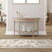 Amaryllis Modern Floral Indoor Farmhouse Area Rug or Runner Rug - Gray