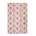 Talluah Hand-Tufted Cotton/Wool Textured Geometric Farmhouse Area Rug - Appricot/Brick Red